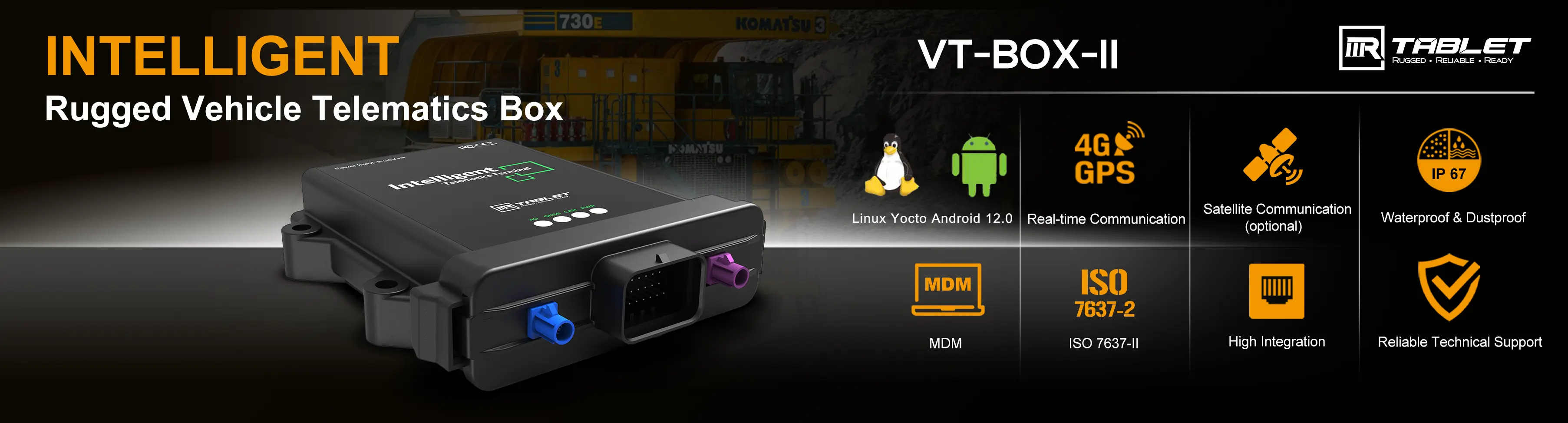 New Arrivals: Rugged Android 12.0 or Linux Yocto OS Vehicle Telemat...